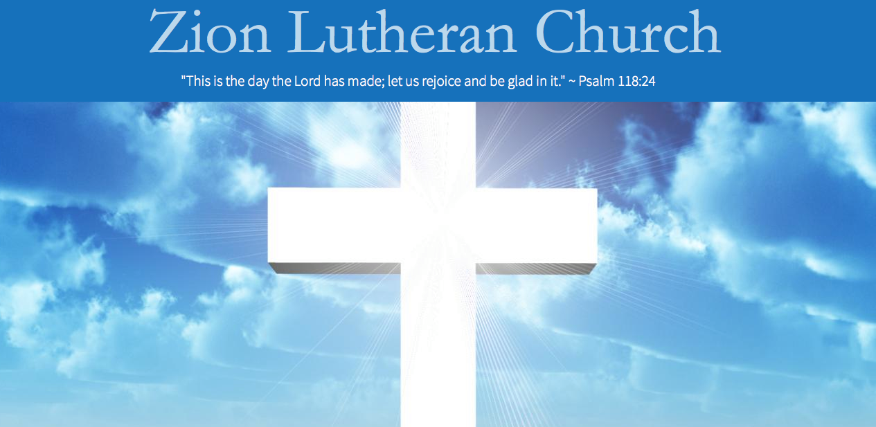 Zion Lutheran Church Banner